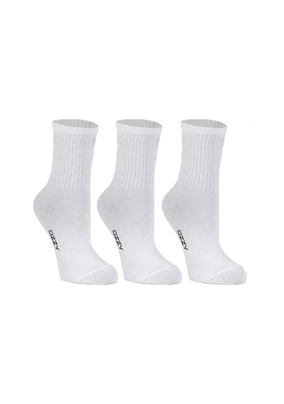 Ozzy Socks Kadın 12'li Beyaz Renkli Çizgisiz Kısa Konç Tenis Çorabı