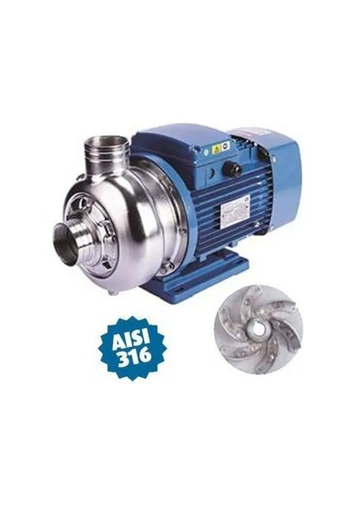 Varan Blc120/110t Açık Çarklı Komple Paslanmaz Aısı 316 Santrifüj Pompa Trifaze 1.5 Hp