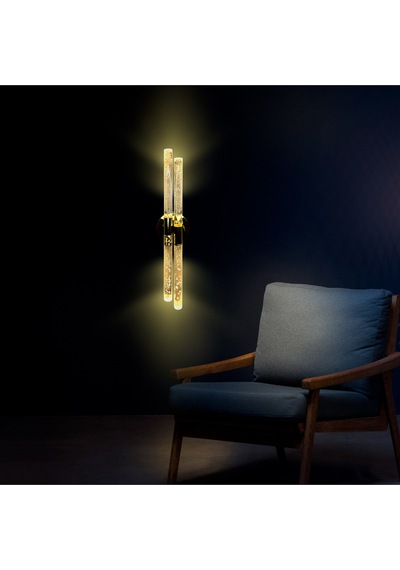 Bh Bubblelight Dubble Şik Ve Zarif Modern Led Duvar Aplik Gümüş Elektrikli Gümüş