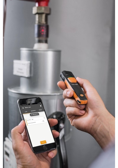 Testo 805i Akıllı Lazerli Sıcaklık Ölçer Ekransız