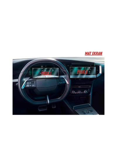 Opel Mokka 2025 Hayalet Gösterge Ve Multimedya Uyumlu Set Mat Ekran Koruyucu