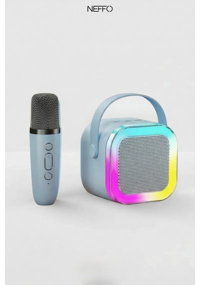 Bluetooth Karaoke Mikrofon Ve Taşınabilir Hoparlör Çok İşlevli Müzik Çalar, Çocuk Ve Yetişkin İçin