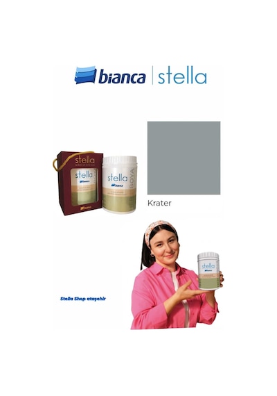 Stella Su Bazlı Saf Akrilik Boya 500ml - Krater