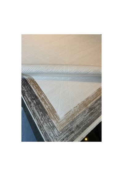 Merinos Vista Kahverengi Çerçeveli %100 Akrilik Yumuşak Dokulu Salon Oturma Odası Halısı 76592-957