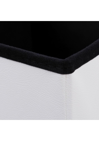 Depolama Alanlı Tabure, 300 Kg'a Kadar Dayanıklı, Beyaz, 38 X 38 X 38 Cm, Lsf103