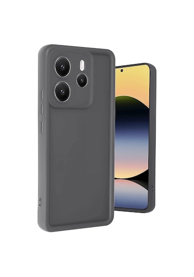 Newface Xiaomi Redmi Note 14 4g Kılıf Viera Silikon - Gri Resimdeki