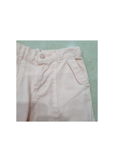Uğur Bebe Cichlid Kız Çocuk 3 Lü Takım Çiçek Desenli Kot Ceket, Yumuşak Kanvas Kargo Pantolon Ve Sweatshirt Ekru Somon Ekru Somon