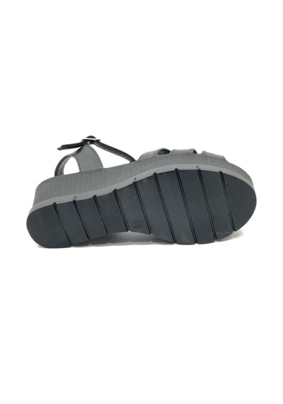 Ayakdaş 1040 Kadın Dolgu Taban Sandalet Siyah