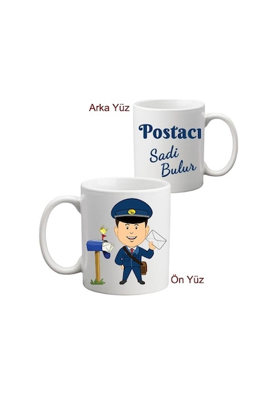 Postacıya Hediye Isimli Kupa Bardak