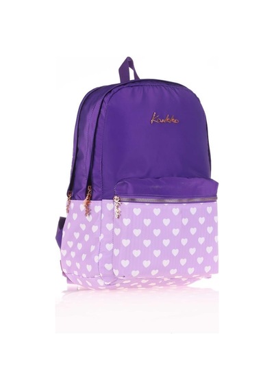 Kaukko Soft Floral Sırt Çantası Purple K1492