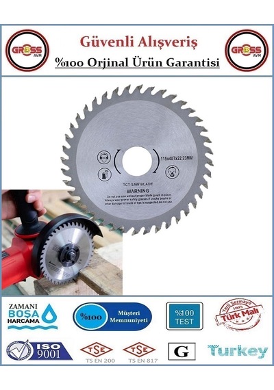 Ahşap Sunta Kesme Testeresi Elmaslı 115mm