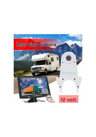 7 İnç Monitör Ve Tepe Kamera Seti Kayıt Yapmaz 12 Volt
