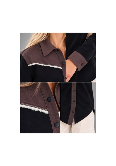 Duygu Altıntaş Kadın Siyah Kahve Garnili Çıtçıtlı Oversize Gömlek Western Tarz Uzun Kollu Şık Gömlek Siyah - 932399763 Siyah - 932399763 Siyah Duygu Altıntaş Kadın Siyah Kahve Garnili Çıtçıtlı Oversize Gömlek Western Tarz Uzun Kollu Şık Gömlek Siyah - 932399763 Siyah - 932399763 Siyah