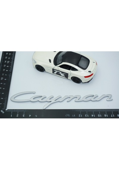Dk Tuning Porsche Cayman Bagaj 3m 3d Gri Abs Yazı Logo Amblem