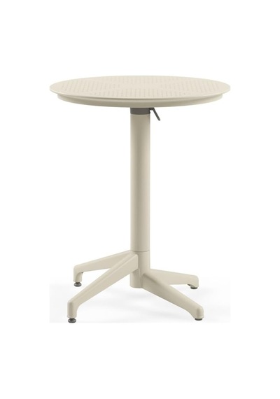 Moon Katlanır Masa Ø60 Cm - Bahçe, Balkon, Kafe, Restoran İçin, İç Ve Dış Mekan Bej Çok Renkli Moon Katlanır Masa Ø60 Cm - Bahçe, Balkon, Kafe, Restoran İçin, İç Ve Dış Mekan Bej Çok Renkli