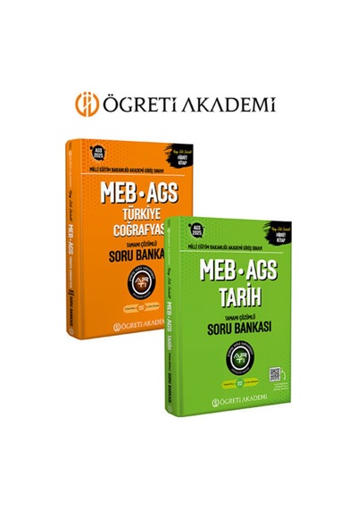 Pegem Akademi 2025 Meb-ags Türkiye Coğrafyası Tamamı Çözümlü Soru Bankası + 2025 Meb-ags Tarih Tamam