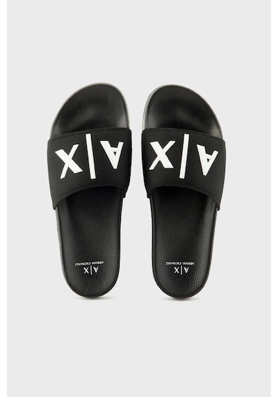 Armani Exchange Erkek Terlik Xup001 Xv820 S277 Siyah-beyaz Beyaz - Siyah
