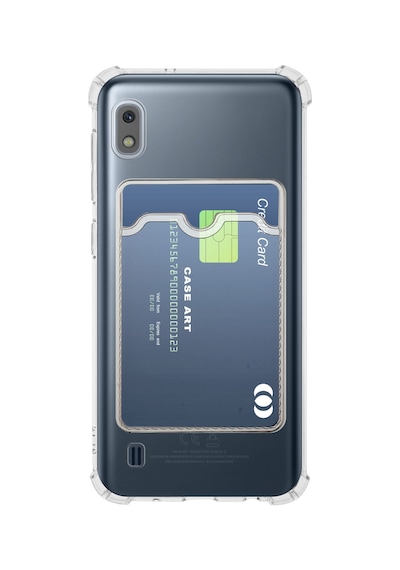 Samsung Samsung Uyumlu Galaxy A51 Kapak Kamera Korumalı Kartlıklı Darbe Emici Özellikli Şeffaf Silikon Kılıf