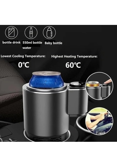 Coverzone Araç İçi Isıtıcı Ve Soğutucu Termal Bardaklık 55-65 C Isıtma Ve 0-5 C Soğutma, Biberon, Kutu, Şiş