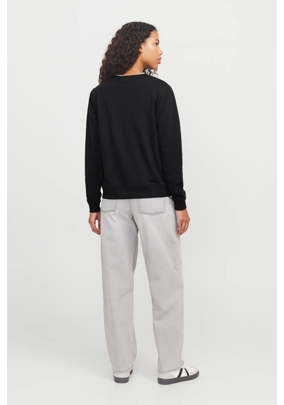 Jack & Jones Jxmadi Kadın Sweatshirt Siyah