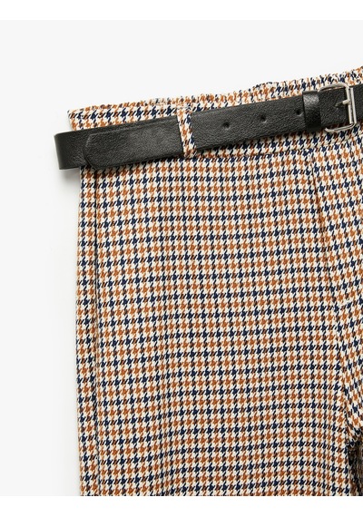 Koton Kemer Detaylı Ekoseli Geniş Paça Pantolon Kahverengi Ekose 6wkg40023aw Kahverengi Ekoseli Koton Kemer Detaylı Ekoseli Geniş Paça Pantolon Kahverengi Ekose 6wkg40023aw Kahverengi Ekoseli