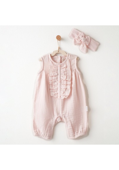 Andywawa Kız Bebek Tulum Takım Romper Anw-ac26613 Pembe