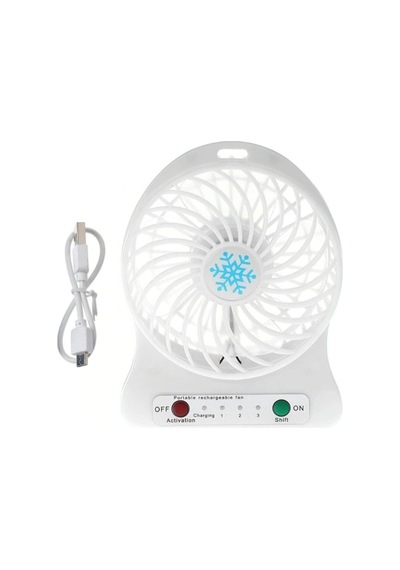 Şarjlı Vantilatör Mini Fan Seyahat Tipi Serinletici Soğutucu Masaüstü Laptop Notebook Usb Fan