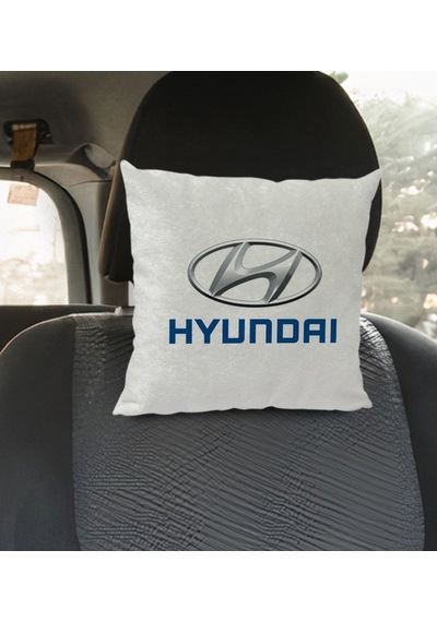 Bk Gift Hyundai Tasarımlı Kare Araç Koltuk Yastığı-1
