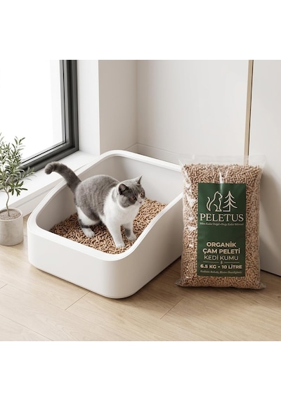 Organik Çam Peleti Kedi Kumu 6.5 Kg - 10 Litre,%100 Doğal Kimyasal İçermeyen, Güçlü Koku Kontrolü, Astımlı Ve Alerjik Kediler İçin Uygun, Tozsuz Kolay Temizlik Organik Çam Peleti Kedi Kumu 6.5 Kg - 10 Litre,%100 Doğal Kimyasal İçermeyen, Güçlü Koku Kontrolü, Astımlı Ve Alerjik Kediler İçin Uygun, Tozsuz Kolay Temizlik