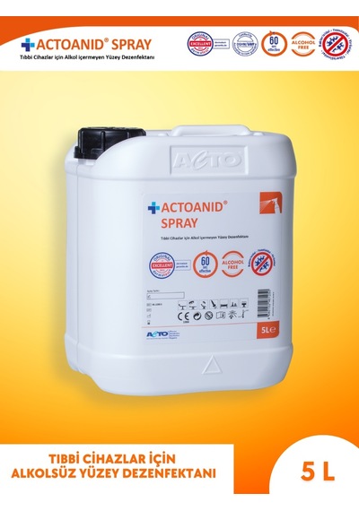 Acto Actoanıd Spray 5 Litre Alkol İçermeyen Yüzey Dezenfektanı