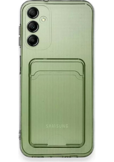 Samsung Galaxy M15 Kılıf Kart Şeffaf Silikon - Şeffaf