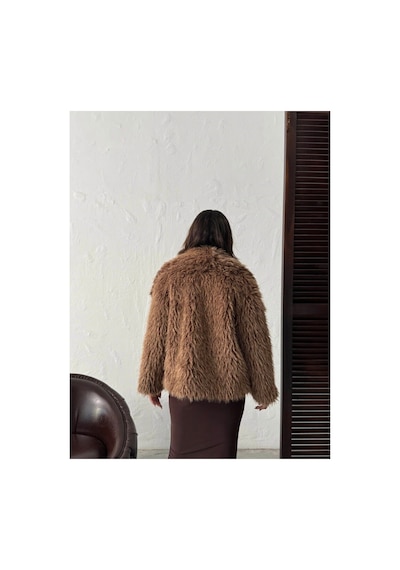 Verymoda Peluş Kaban F2040 Açık Kahve