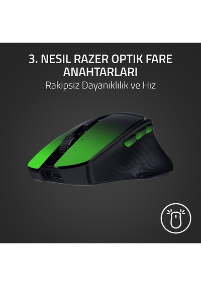 Basilisk Mobile - Küçük Taşınabilir Ergonomik Kablosuz Oyun Mouse'u - Aı Prompt Master - Focus X 18k Sensör Tri-mode Bağlantı, 105 Saate Kadar, Mouse Switches Gen-3 Siyah Basilisk Mobile - Küçük Taşınabilir Ergonomik Kablosuz Oyun Mouse'u - Aı Prompt Master - Focus X 18k Sensör Tri-mode Bağlantı, 105 Saate Kadar, Mouse Switches Gen-3 Siyah