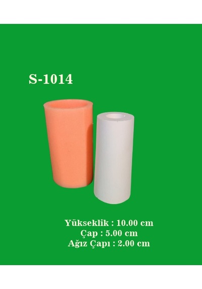 Düz Çizgili Vazo Silikon Kalıp S1014