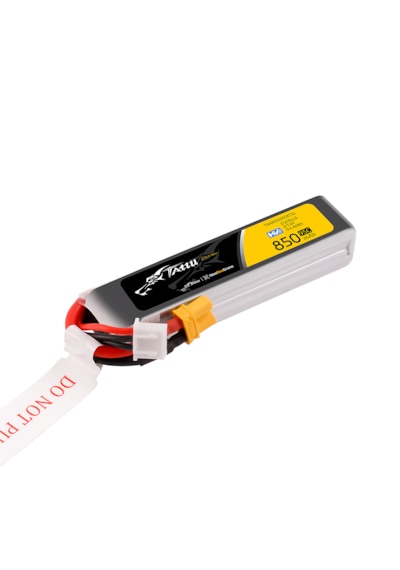 Tattu 850mah 2s 7.6v Hv 95c Lipo Batarya Long Pack Xt30 Plug