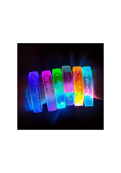 Beyaz-gümüş Led Işıklı Baskı Yapılabilen Pilli Bileklik Bilezik 1,5 Cm Genişlik Diğer