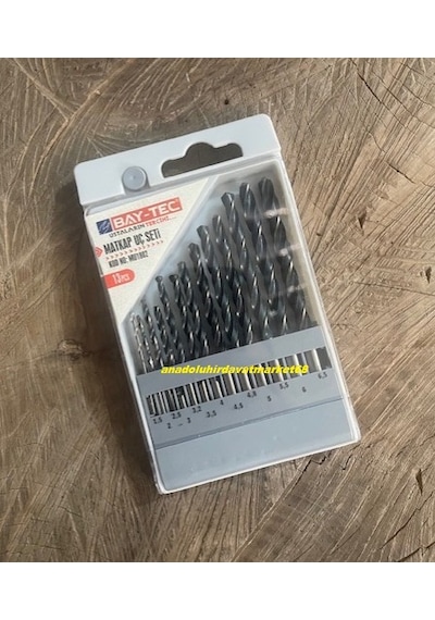 Baytec Hss Matkap Uç Seti Ahşap Metal Delme Ucu 1,5mm Hss Uç 6,5mm 13 Pcs