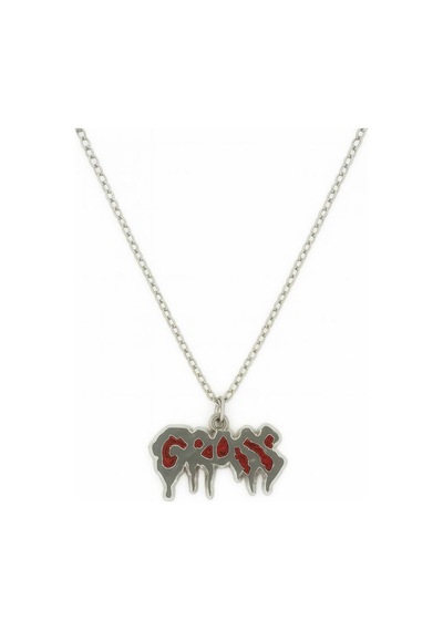 Gross Yazılı Punk Unisex Kolye Kırmızı Renk Alternatif Tasarım Çok renkli