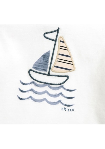 Chicco Erkek Bebek Kısa Kollu Tişört 09101885000000 000030 Beyaz