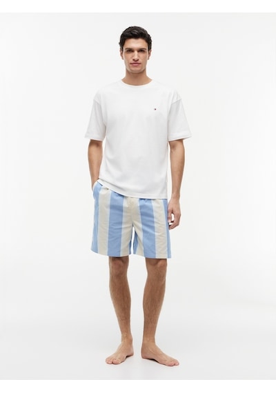 Tommy Hilfiger Ss Woven Short Prınt Set Erkek Turuncu Pijama Takımı - Um0um03851