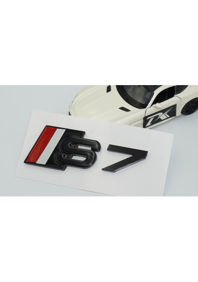 Dk Tuning S7 Siyah Gri Kırmızı 3m Bagaj Logo Audi İle Uyumlu