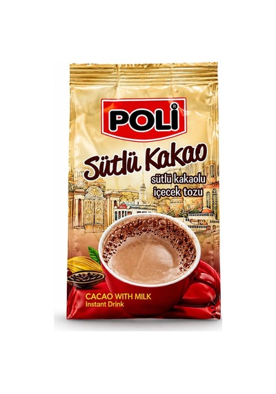 Poli Sütlü Kakao Aromalı Sıcak İçecek Tozu 250 Gr Pratik Ve Lezzetli Toz İçecek 250 G