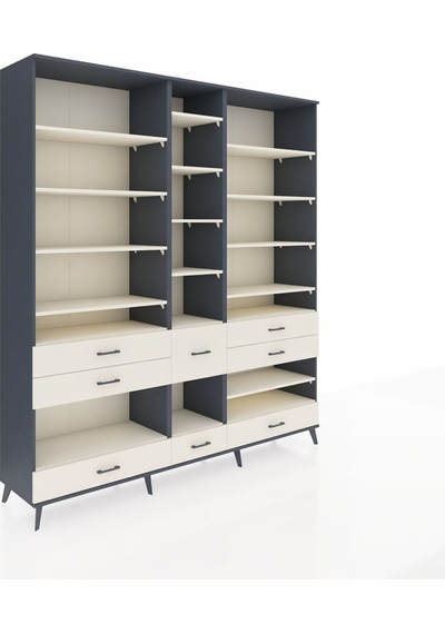 Hyperion Dolap 19 Raflı 8 Çekmeceli 220x44x243 Antrasit-aytaşı/aytaşı Aytası/aytası Hyperion Dolap 19 Raflı 8 Çekmeceli 220x44x243 Antrasit-aytaşı/aytaşı Aytası/aytası