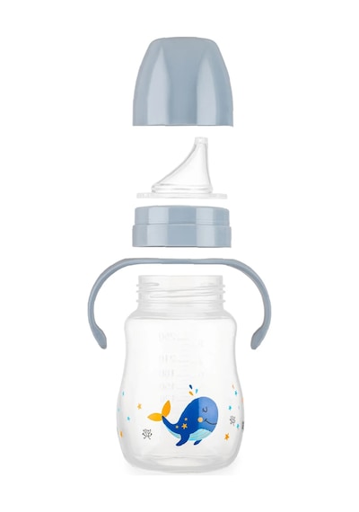 Babyjem Damlatmayan Suluk Alıştırma Bardağı 250 ml Gri