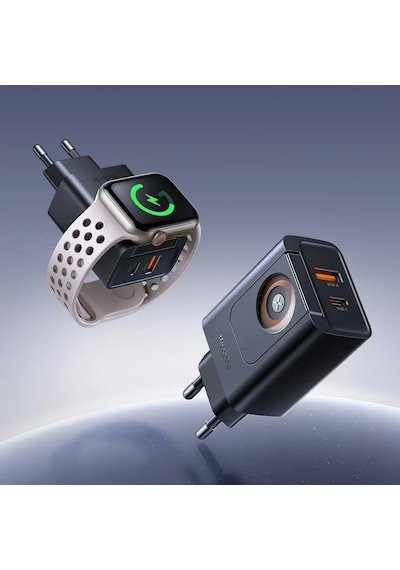 Mcdodo Ch-3700 30w 2in1 Kablosuz Apple Uyumlu iOS Watch Ve Şarj Adaptörü