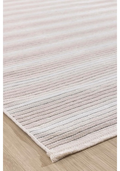Stripe Krem Kilim Kaymaz Taban Salon Oturma Odası Antre Halısı 33014a, 120 X 180 Çok Renkli