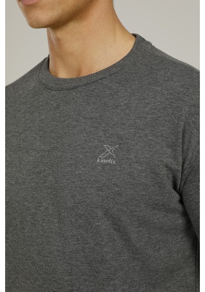 Kinetix Sn90 Basıc C-neck Sweatsh Gri Erkek Sweatshirt