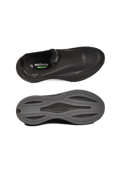 Walkway Siyah-koyu Gri Hafızalı Taban Hafif Esnek Unisex Spor Ayakkabı Eclipse G
