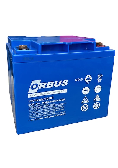 Orbus 12v 42ah Jel Engelli Araç Aküsü