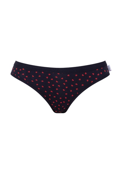U.S. Polo Assn. U.s Polo Assn. 66425 Kadın Pamuklu 3'lü Slip Külot-lacivert&kırmızı&lacivert Çok Renkli